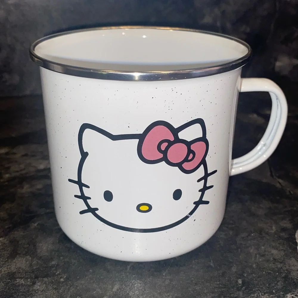 Hello Kitty Enamel Camper Coffee Mug
